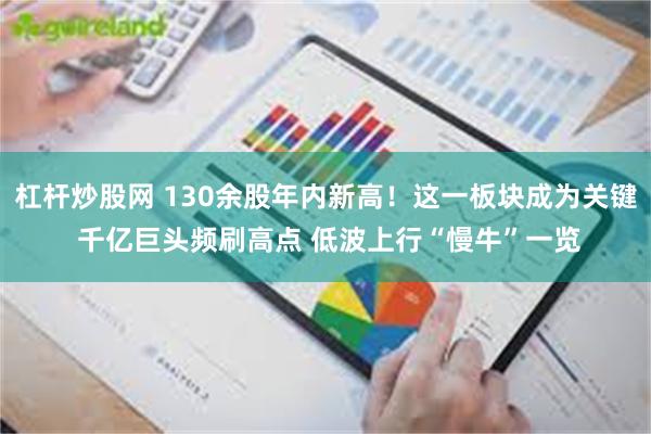 杠杆炒股网 130余股年内新高！这一板块成为关键 千亿巨头频刷高点 低波上行“慢牛”一览