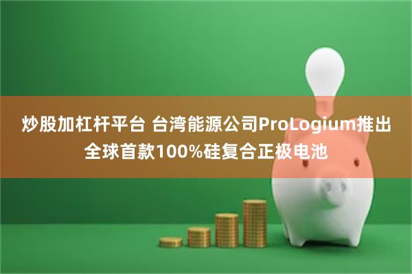 炒股加杠杆平台 台湾能源公司ProLogium推出全球首款100%硅复合正极电池